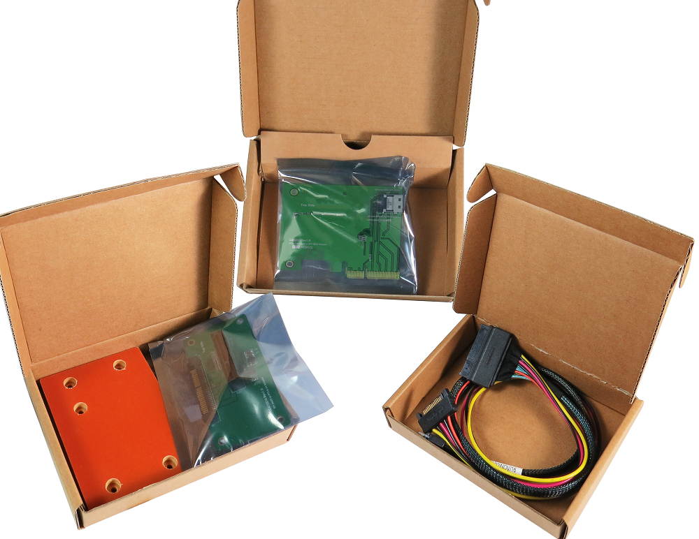 Innocard PCIe x4 to Slimline SAS Adapter & U.2 to Slimline SAS Cable with U.2 to PCIe x4 slot Adapter KIT