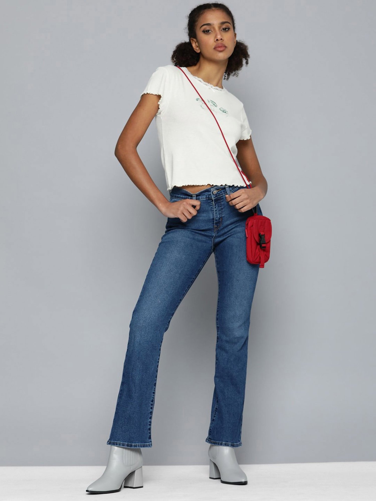 Levi's White Printed Top