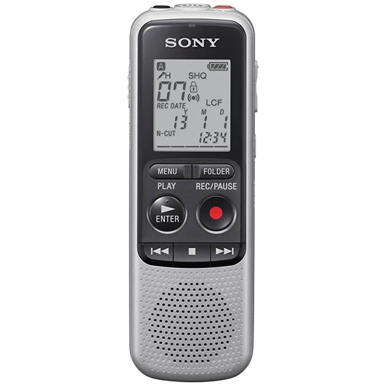 ICDBX140 4GB Digital Voice Recorder with EVA Hard carryign case and 2 Extra AAA Stamina Batteries