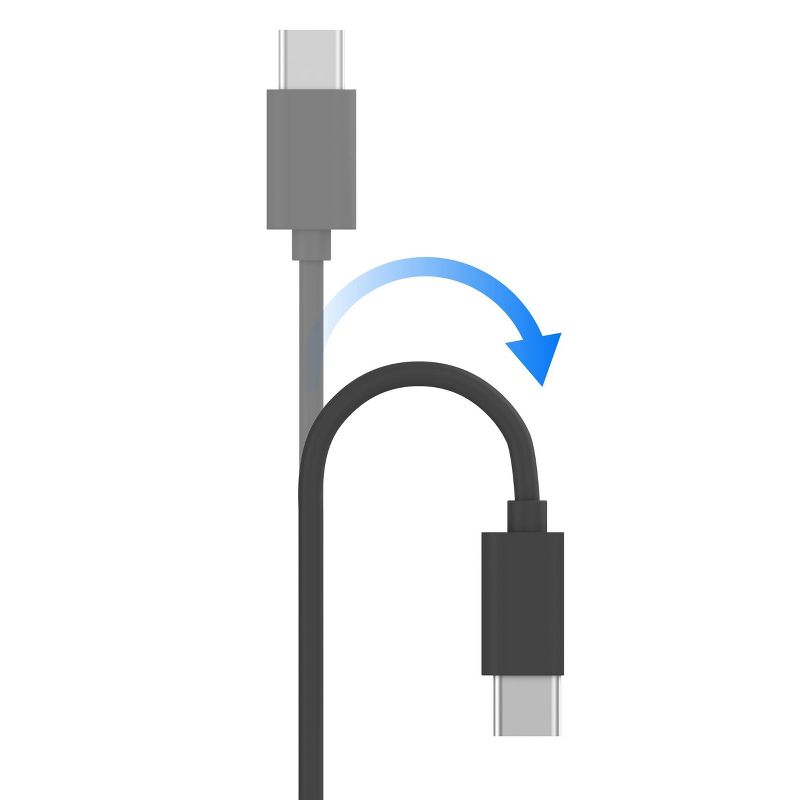 Just Wireless 6ft TPU Type-C to USB-A Cable - Gray