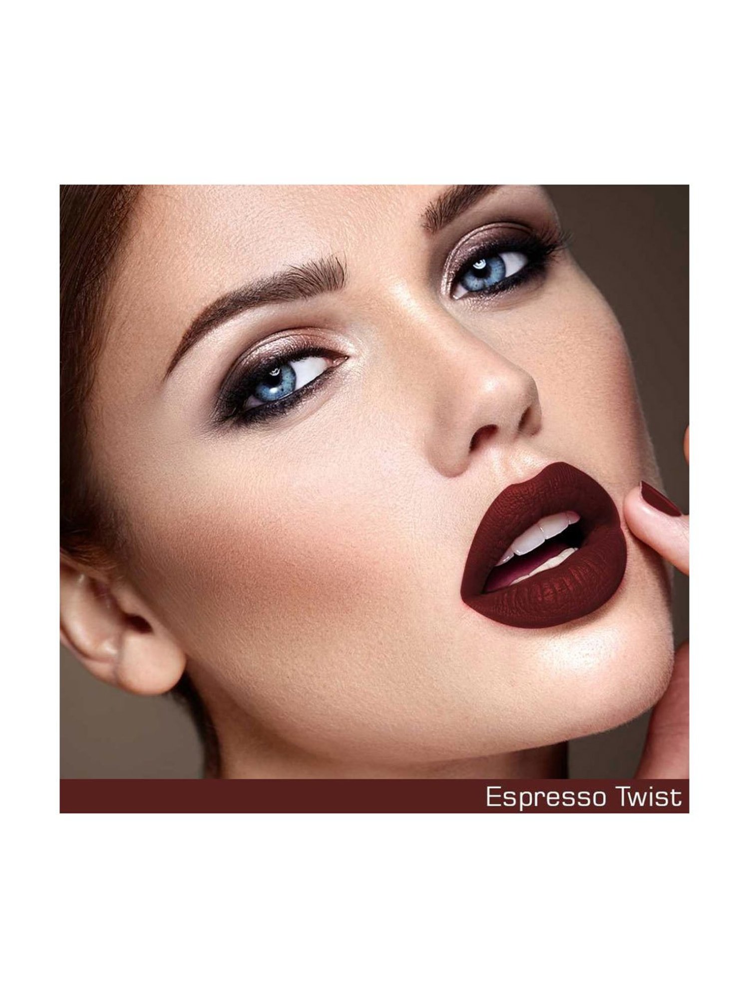 NEUD Matte Liquid Lipstick Espresso Twist with Free Lip Gloss - Pack of 2 (Each)