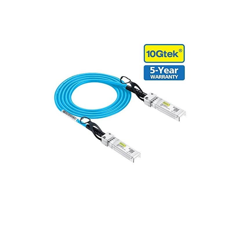 Colored 10G SFP+ DAC Cable - Twinax SFP Cable for Cisco SFP-H10GB-CU0.5M, Ubiquiti, D-Link, Supermicro, Netgear, Mikrotik, ZTE Devices, 0.5-Meter(1.6ft)