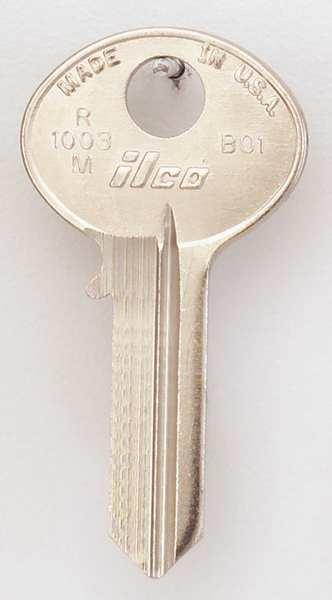KABA ILCO R1003M-BO1 Key Blank,Brass,Type BO1,5 Pin,PK10