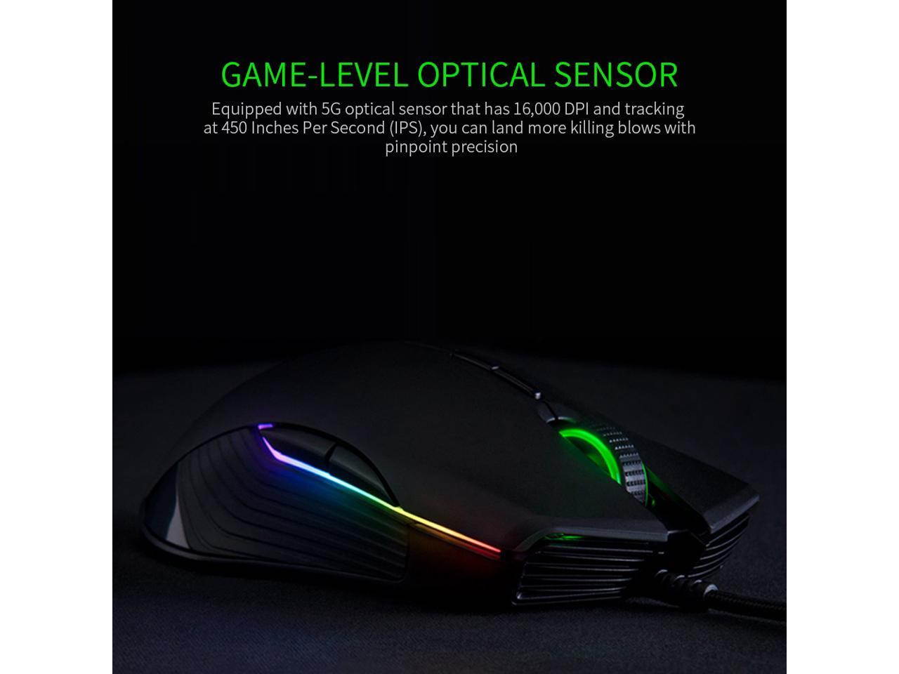 Razer Lancehead Tournament Edition Wired Gaming Mouse RGB Gaming Mouse Ergonomic Mice with 5G Optical Sensor 16000DPI Black