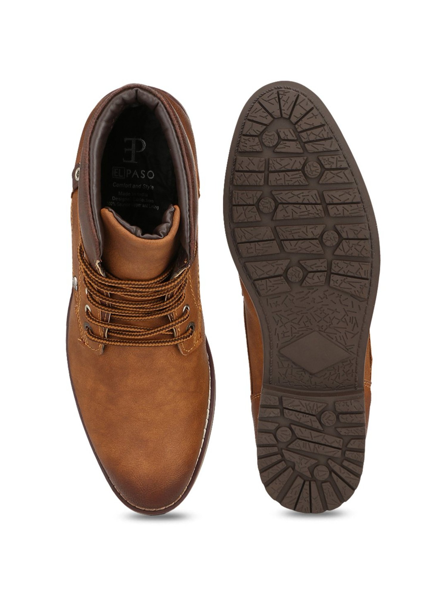 El Paso Tan Derby Boots