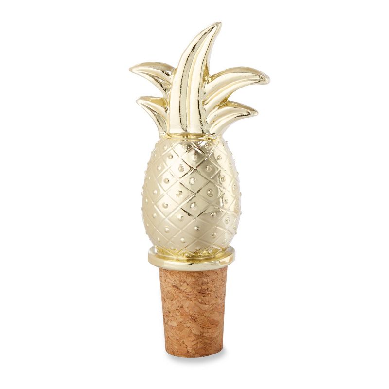 12ct Gold Pineapple Bottle Stopper