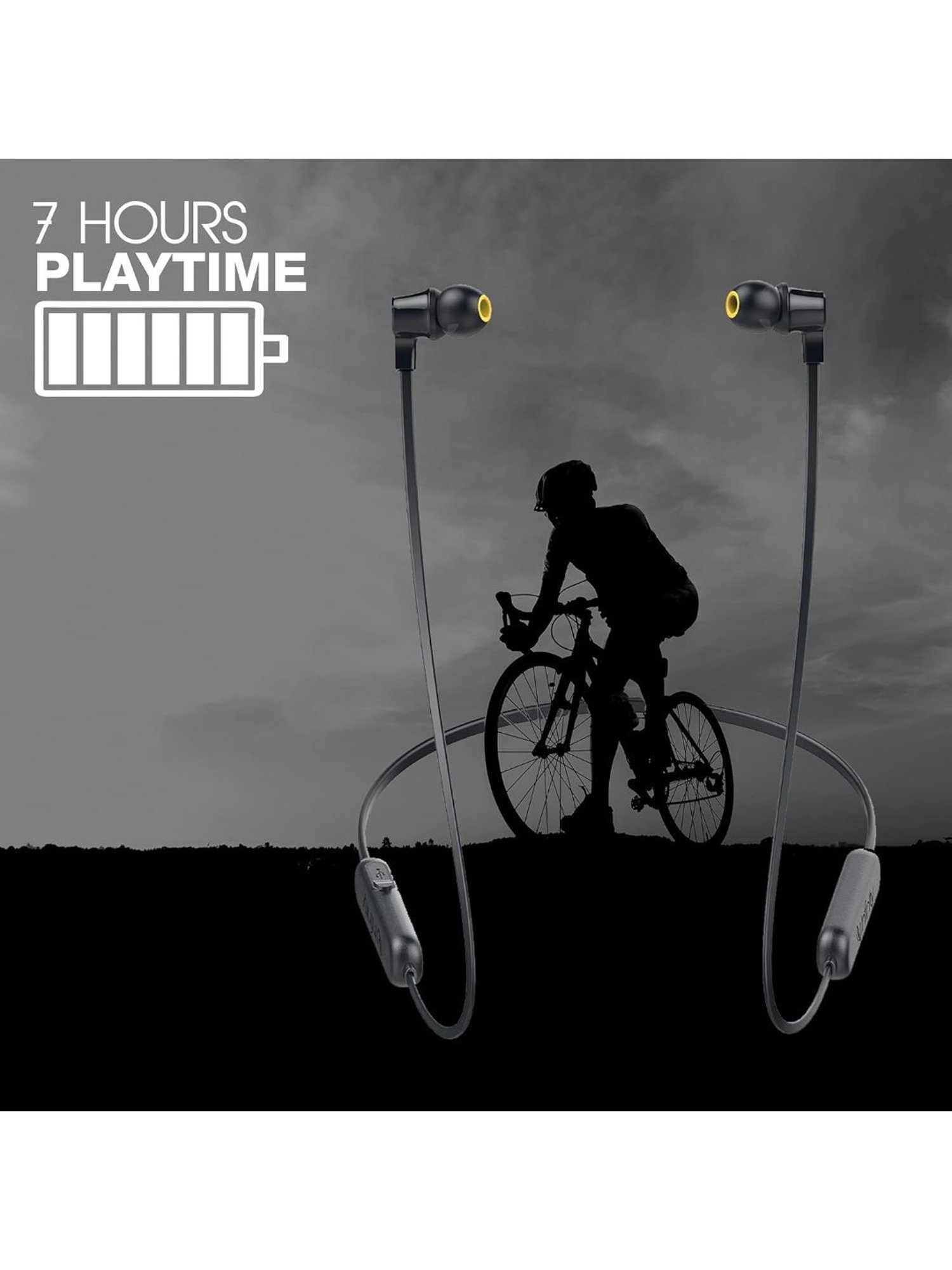 Infinity by Harman Tranz 300 Dual EQ Deep Bass Wireless Neckband Microphone (Charcoal Black)