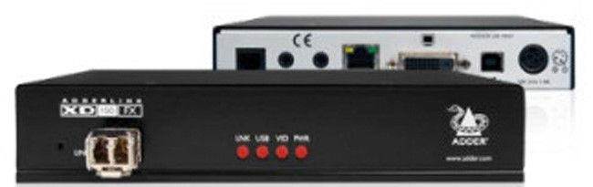 Adder - XD150FX-MM-US - Adder XD150FX-MMUS KVM DVI Video Extender with USB2.0 Over a Single Duplex Fiber Cable -