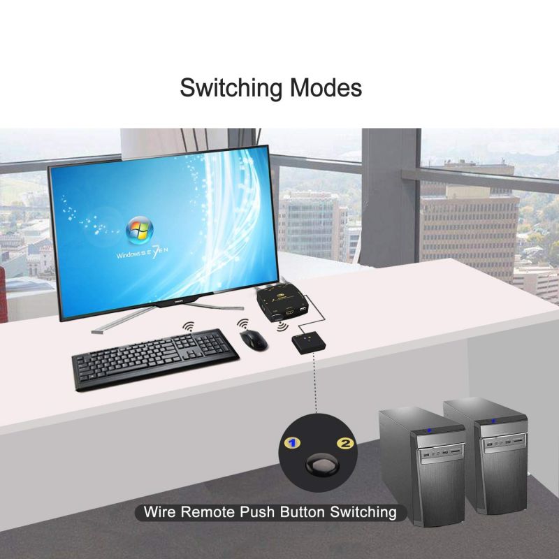 Avocent 10 ft. USB keyboard, mouse & HDMI video cable with speakers - Used with SC840H-001