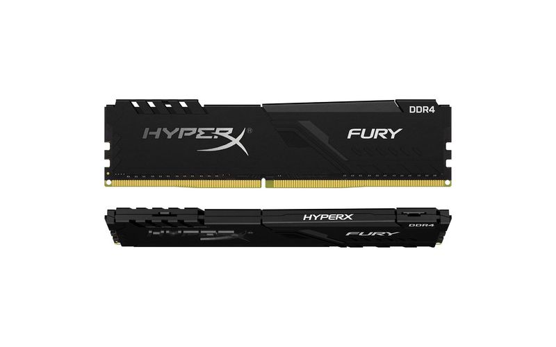 HyperX Fury 8GB DDR4 SDRAM Memory Module - 8 GB (2 x 4 GB) - DDR4-3200/PC4-25600 DDR4 SDRAM - CL16 - 1.35 V - Non-ECC - Unbuffered - 288-pin - DIMM
