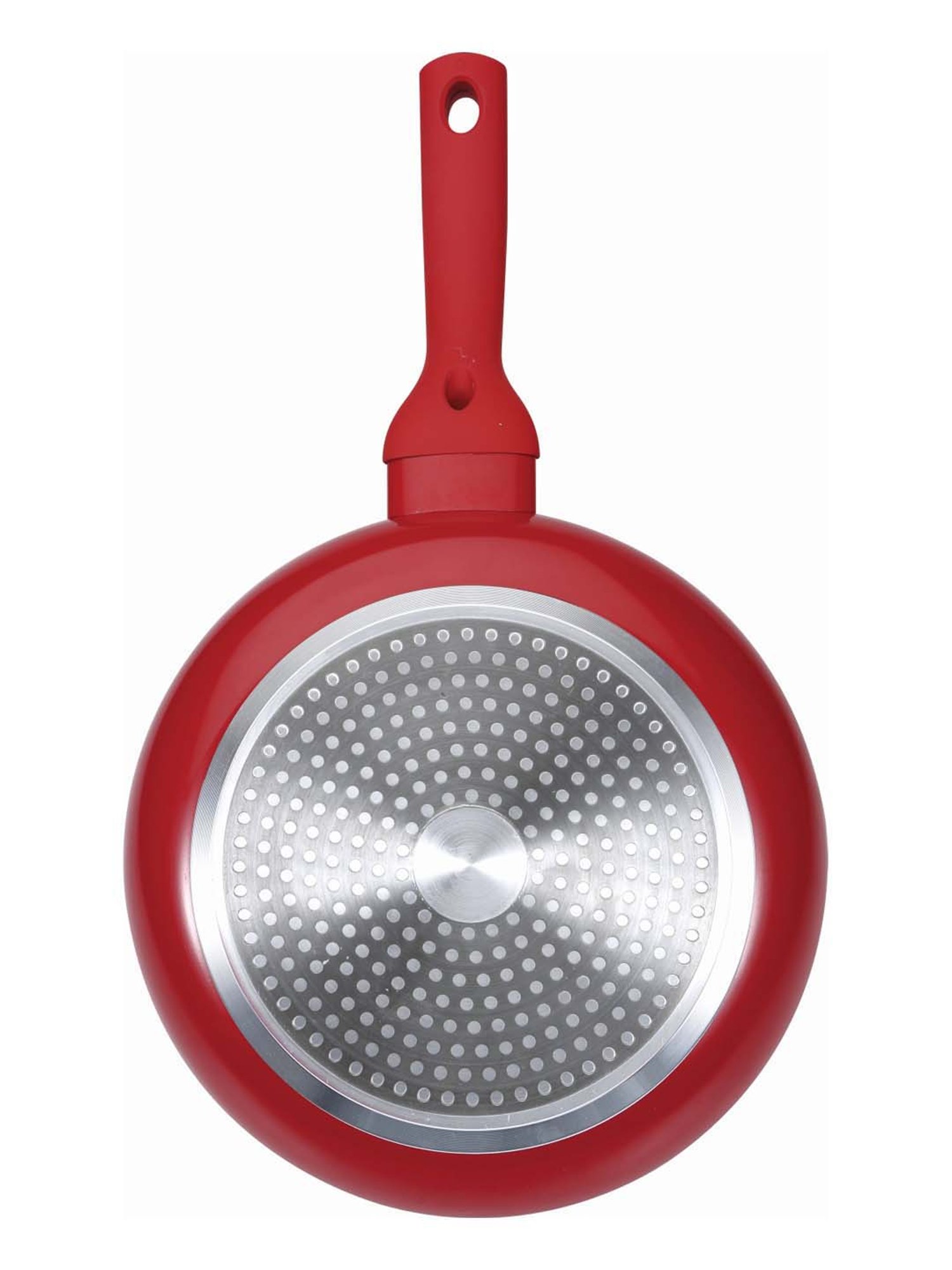 Bergner Bellini Plus Red Pressed Aluminium 20 cm Diameter Fry Pan (1 L) - Set of 1