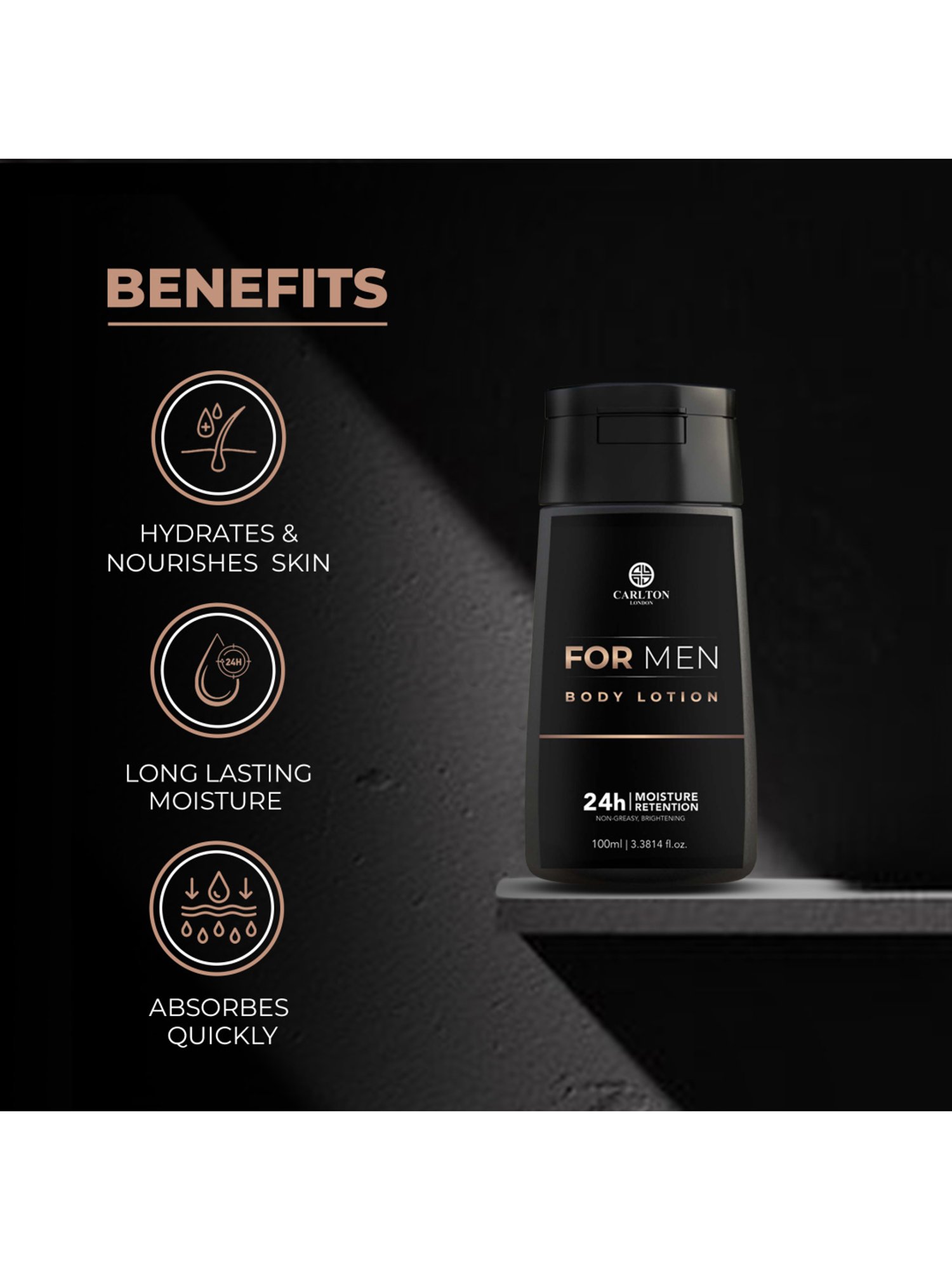 Carlton London Men Body Lotion - 100 ml