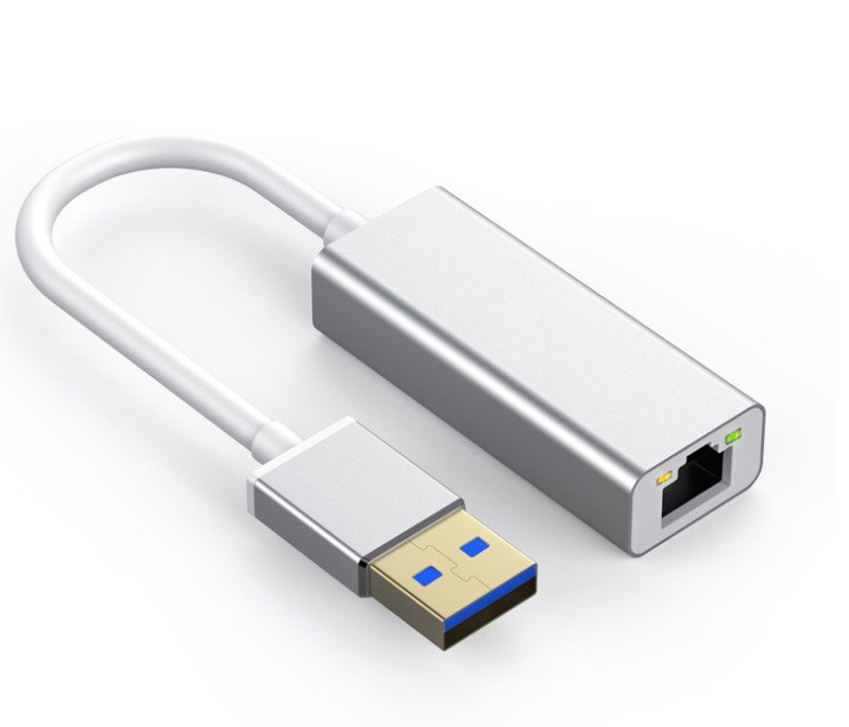 KINGZONE USB3.0 To RJ45 Gigabit Network Card Aluminum Alloy Silver