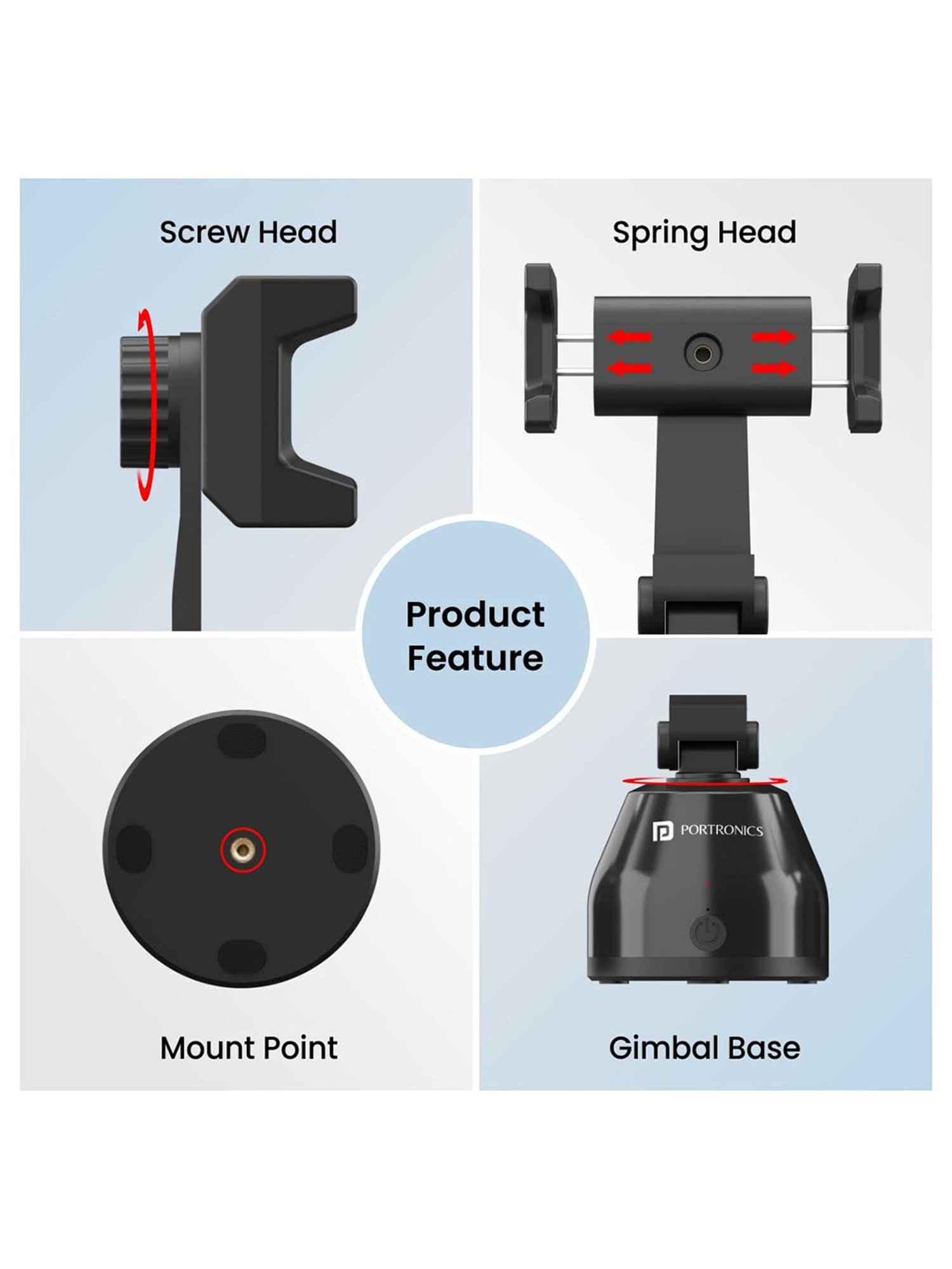 GRIPP Magic Stand Compatible for All Mobile Phones Devices (Black)