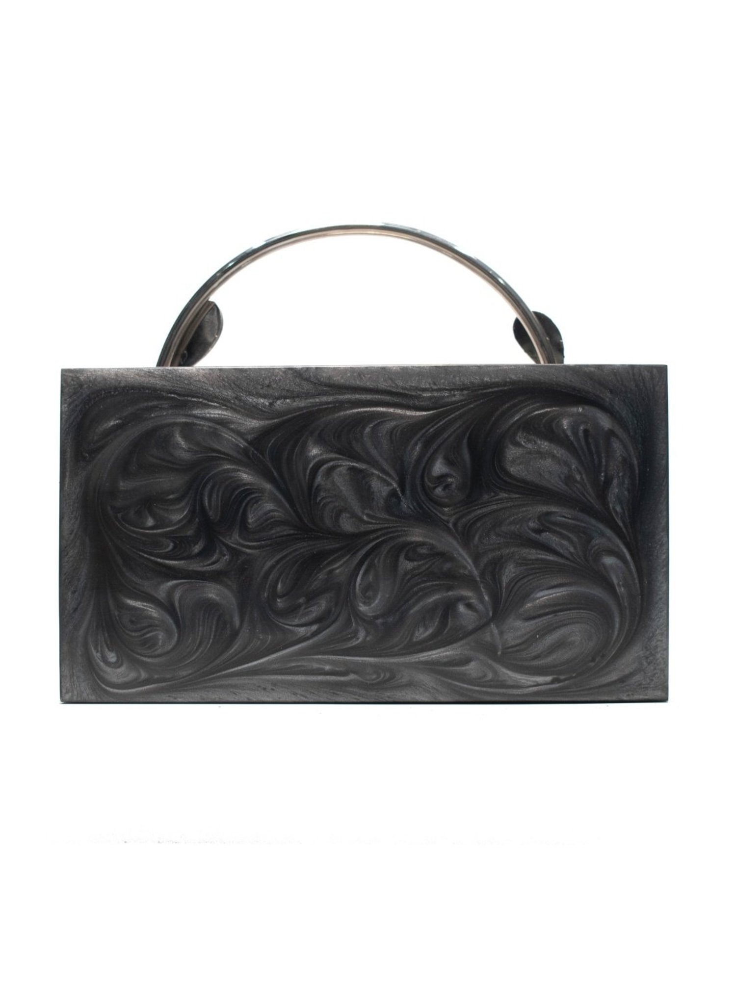 Sugarcrush Grey Luxury Studded Small Clutch