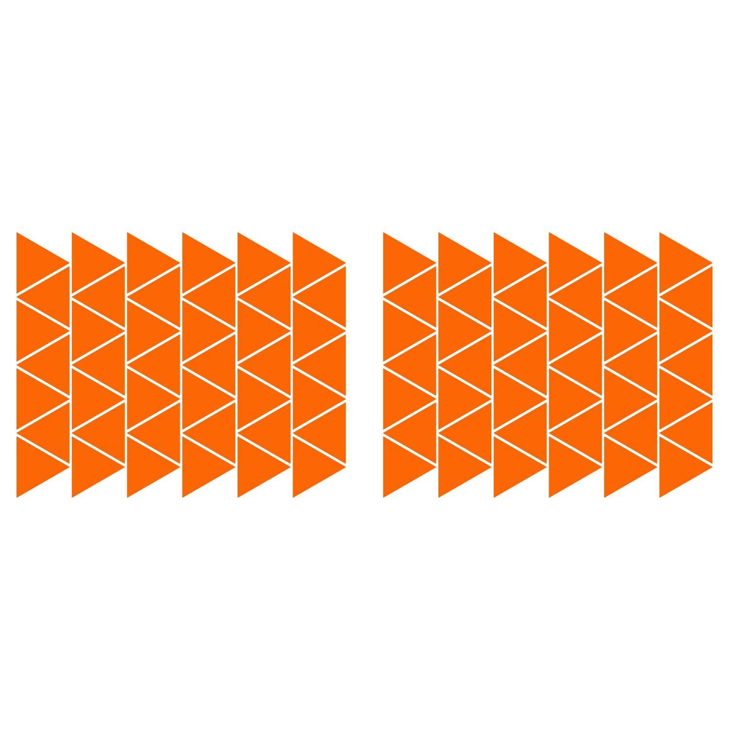 LiteMark 2 Inch Black Removable Triangle Decals - Pack of 84