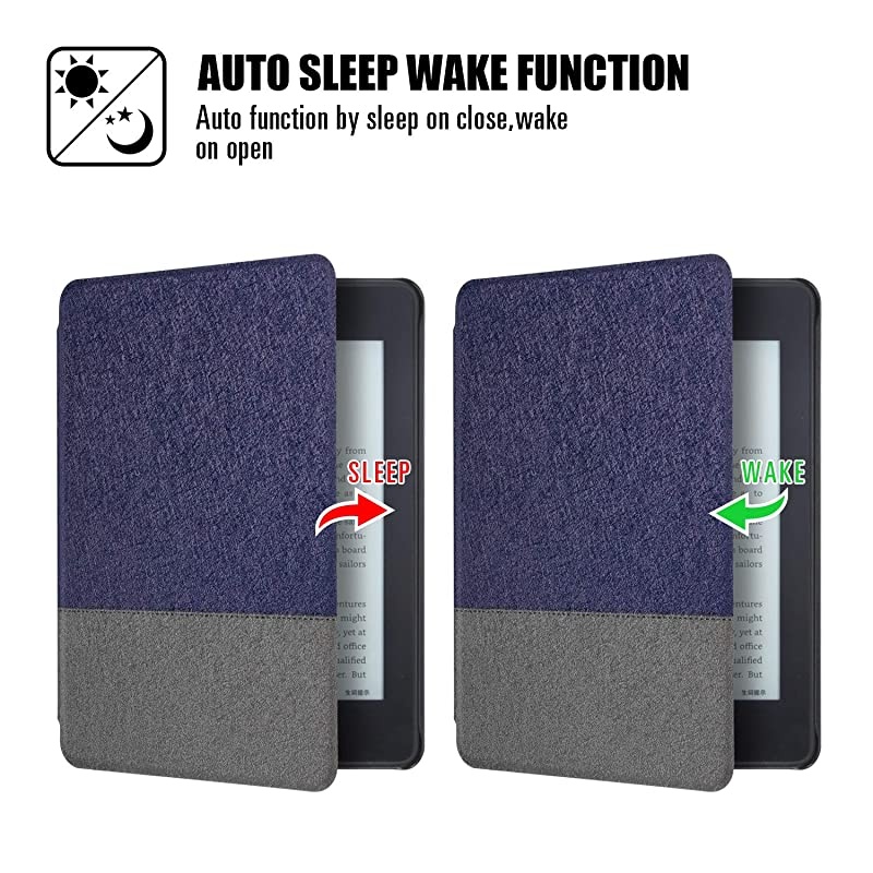 Print Case for AllNew Kindle Paperwhite Premium PU Leather Case Smart Slimshell Protective Cover with Auto WakeSleep for Kindle Paperwhite 2018 10th Not fit Paperwhite Prior to 2018