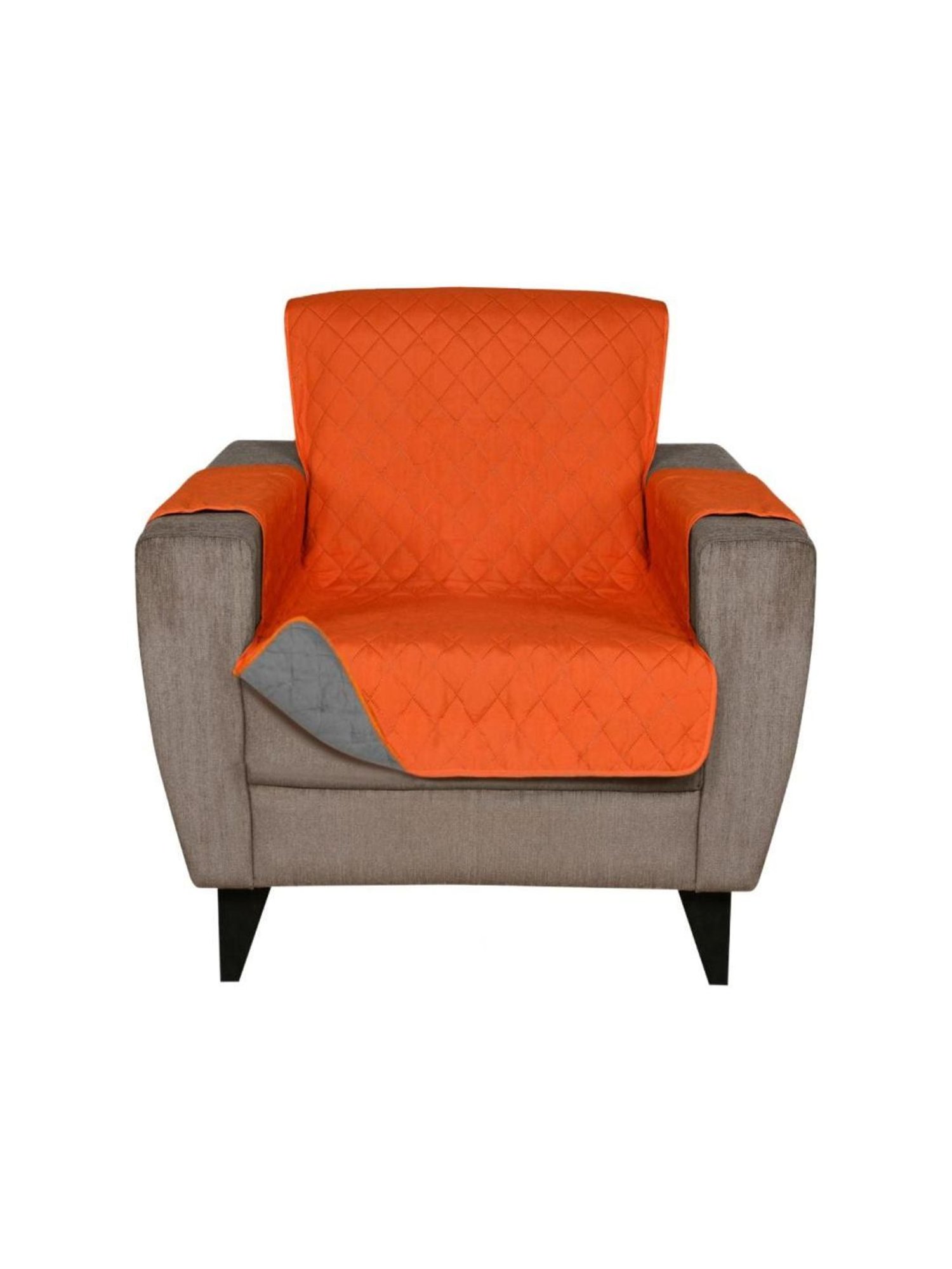 Nestasia Red & Cream Chevron Cotton Knitted Throw blanket with texture for Living Room or Bedroom