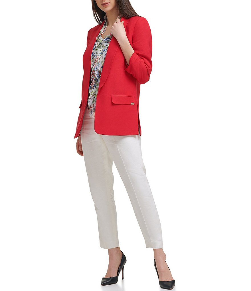 Tommy Hilfiger Linen Blend Ankle Length Pants