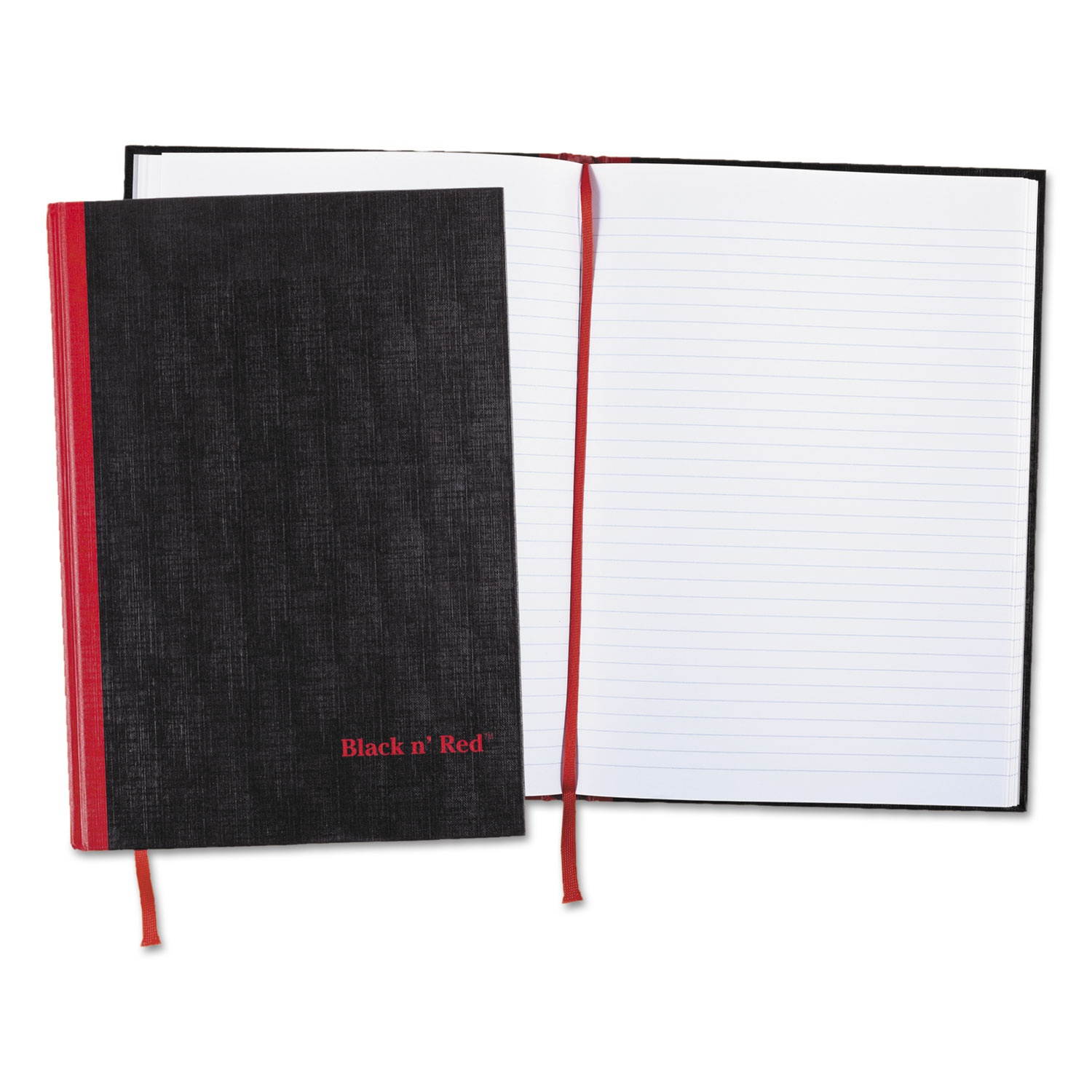 Black n' Red Casebound Notebook Plus Pack Ruled 8 1/4 x 11 3/4 96 Sheets 2/Pack