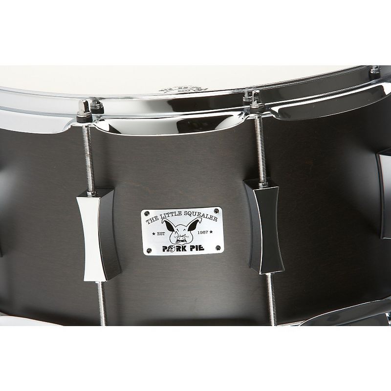 Pork Pie Little Squealer Birch / Mahogany Snare Drum 14 x 7 in. Black Satin
