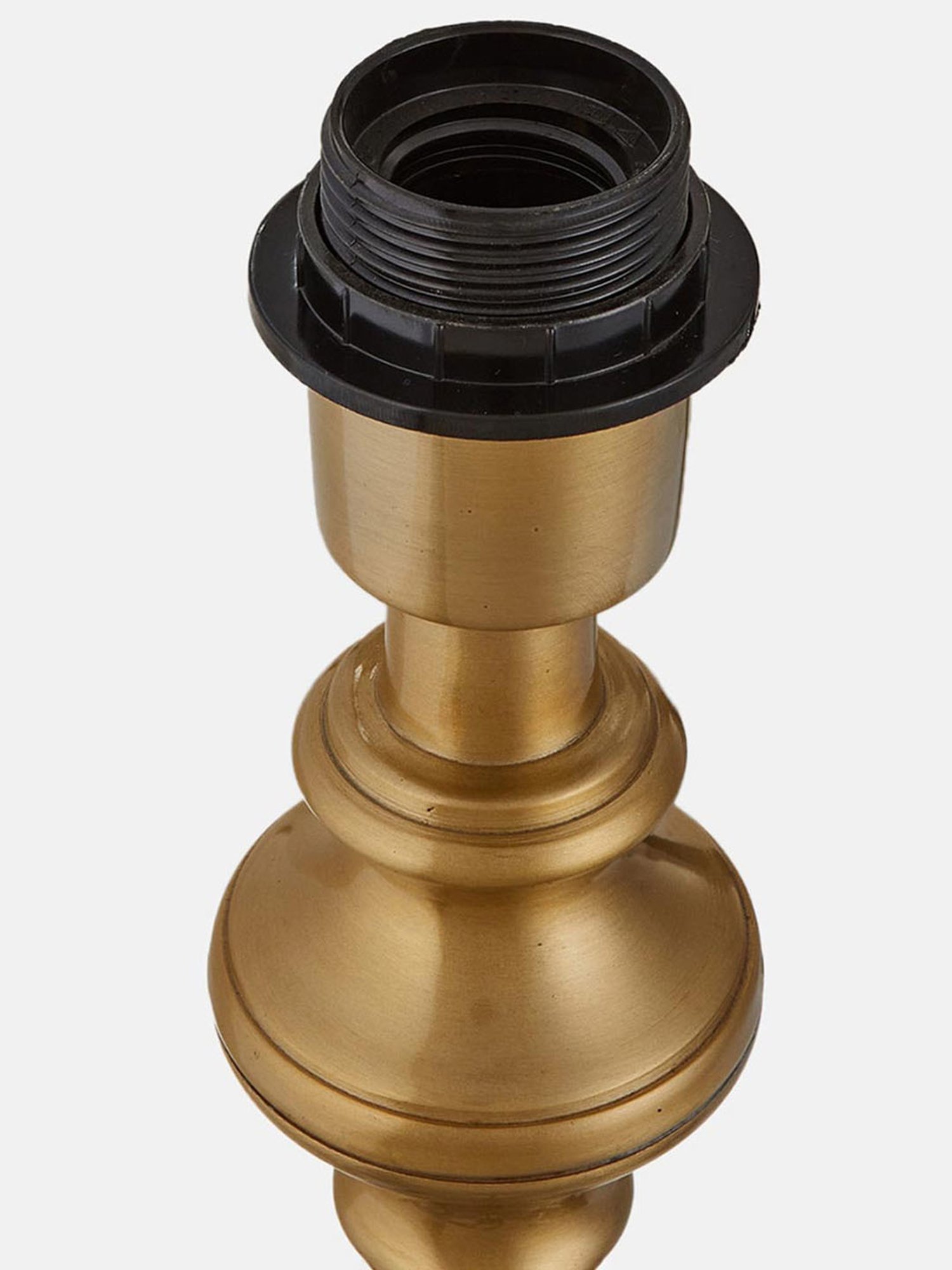 Possini Euro Design Modern Buffet Table Lamp Brushed Steel Tall Gourd White Drum Shade for Dining Room Bedroom Bedside