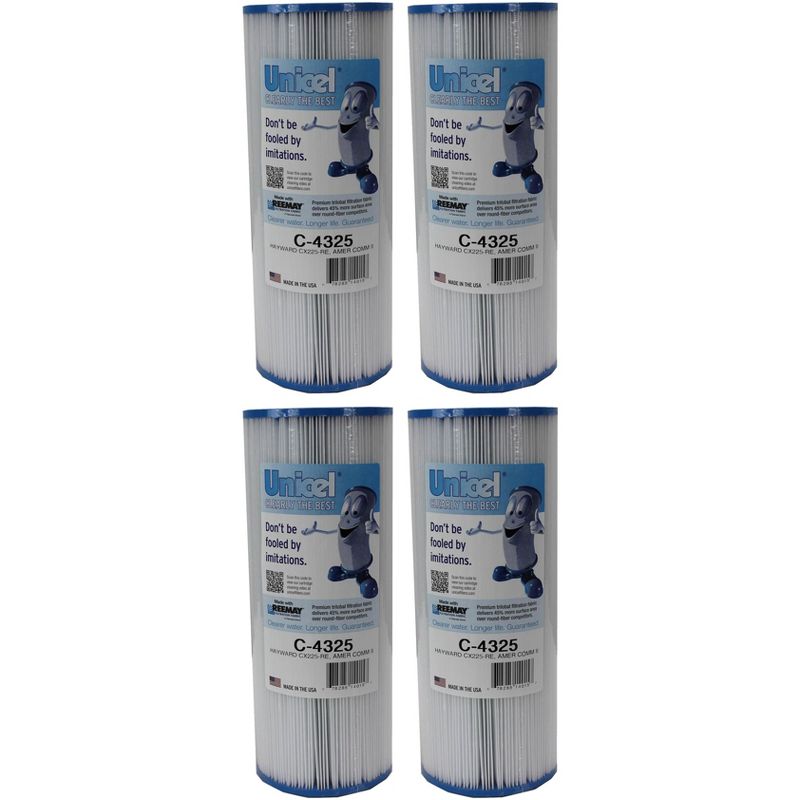 4) New Unicel C-4325 Spa Replacement Filter Cartridges 25 Sq Ft Hayward CX225RE