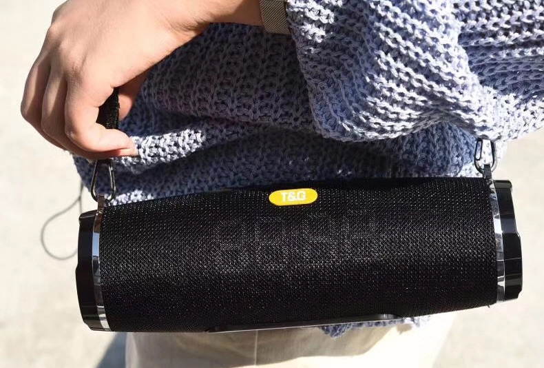 Take & Go Portable Wireless Speaker w/ LED Clock & FM Tuner (AUX, TF Card & USB Input)