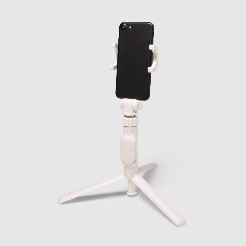 heyday™ Desktop Tripod + Phone Mount - Stone White