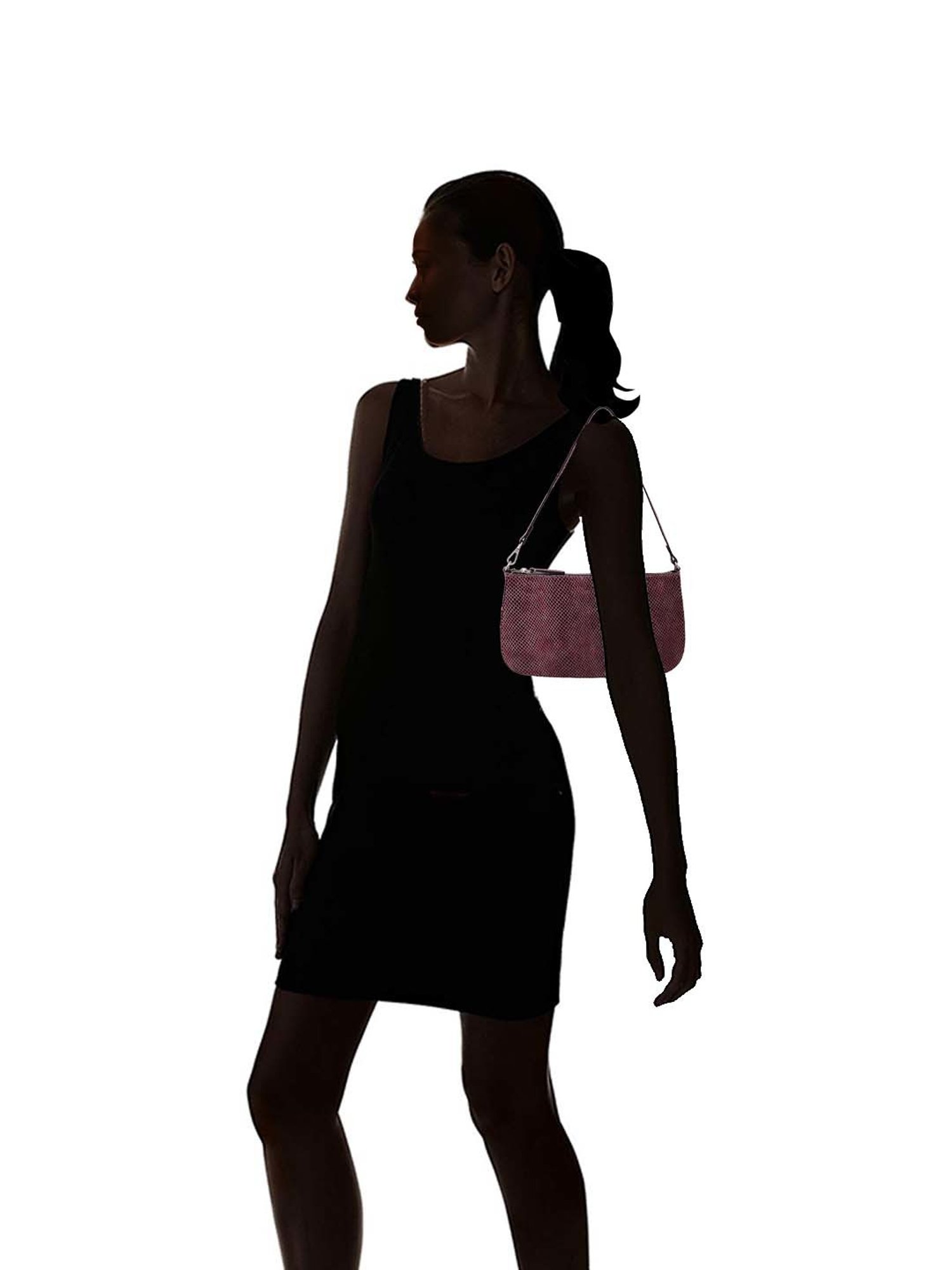 BELWABA Maroon Textured Small Shoulder Bag