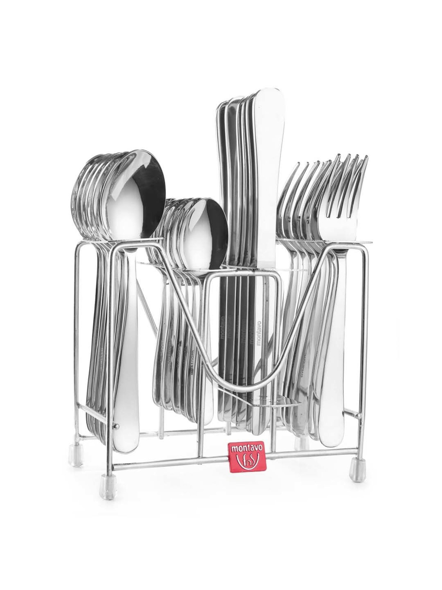 FnS Verona Silver Stainless Steel Cutlery - Set of 24
