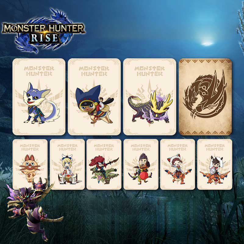 Monster Hunter Rise AMIIBO Cards for NS Switch