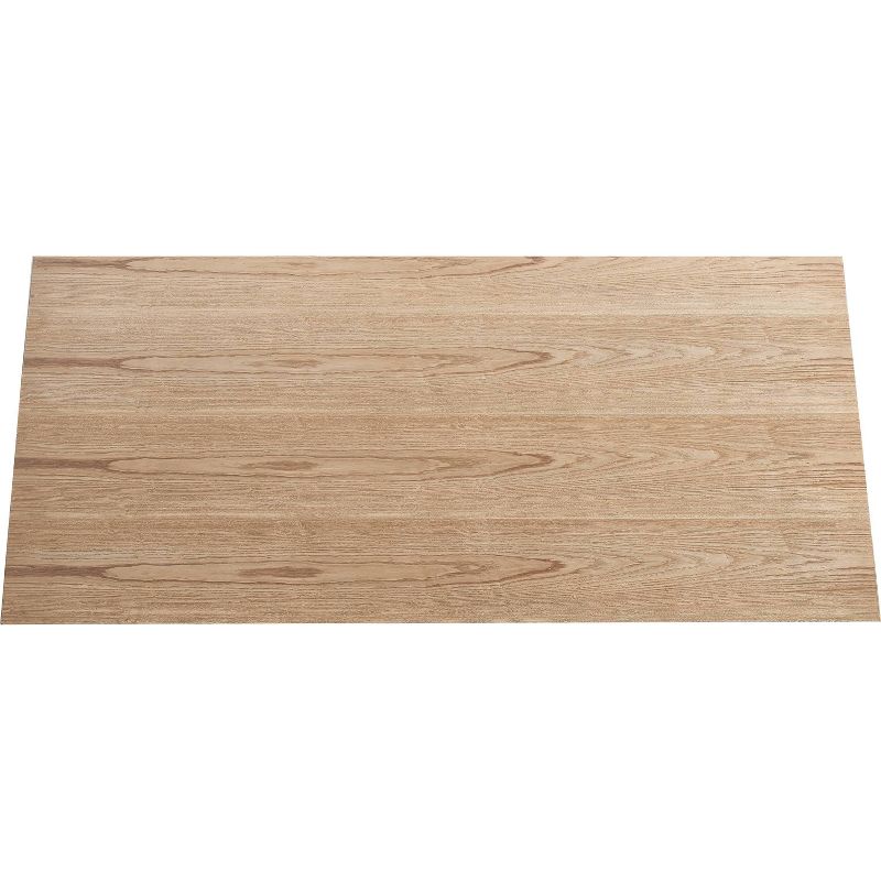 Dobson Natural Wood and Black Metal Dining Table Natural - Finch