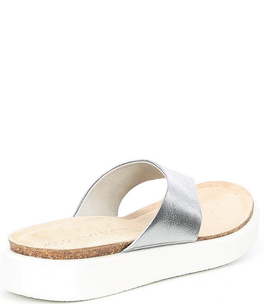 ECCO Corksphere Leather Thong Sandals