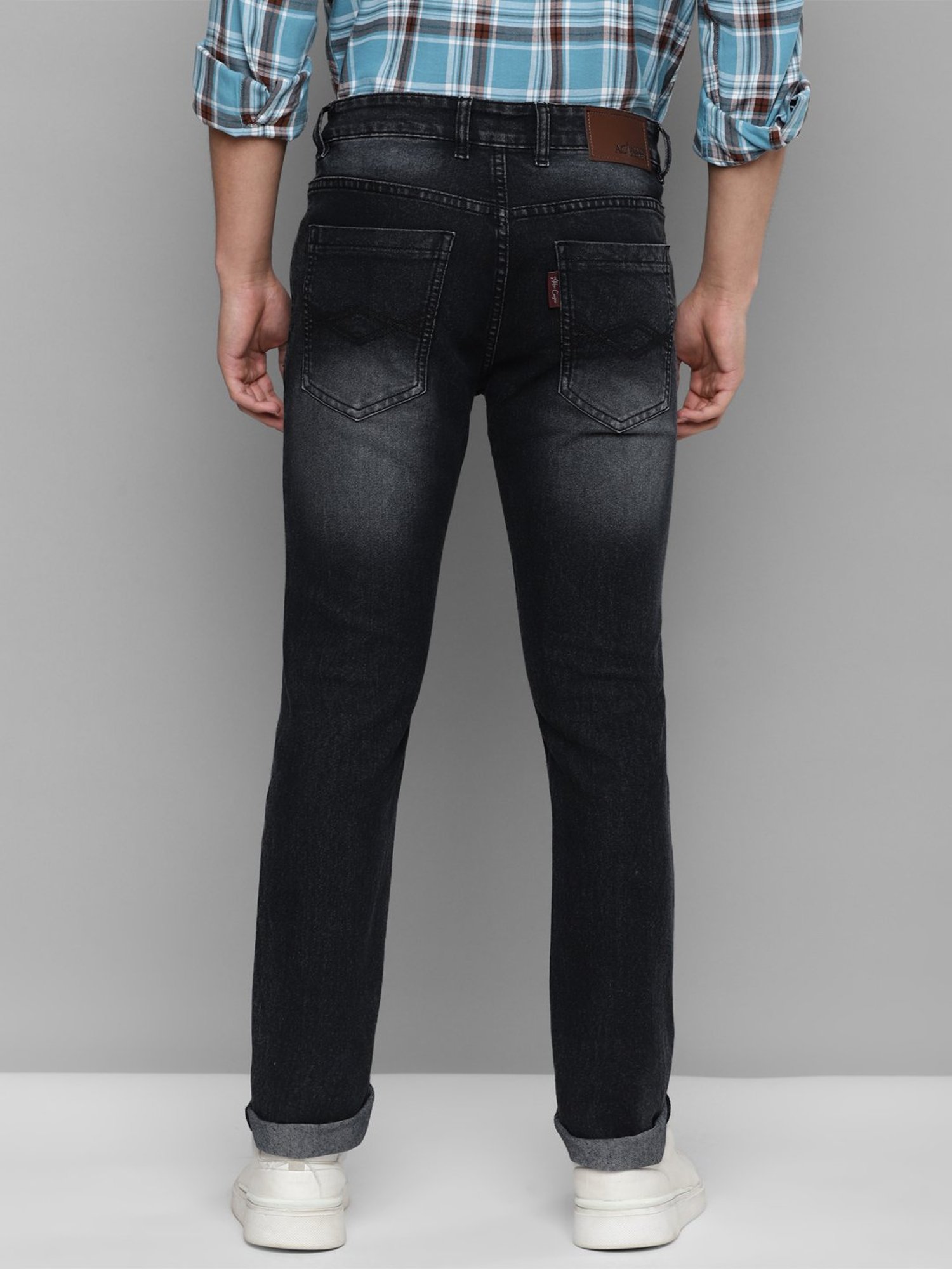 Allen cooper Black Regular Fit Jeans