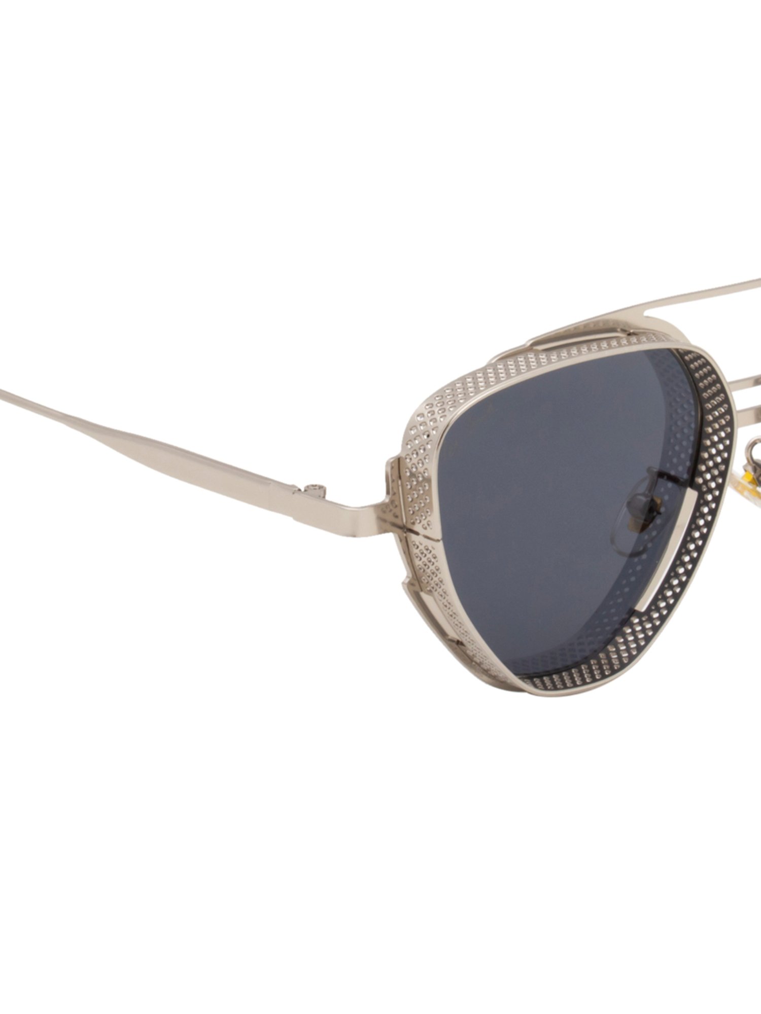 Ted Smith Grey Aviator UV Protection Unisex Sunglasses