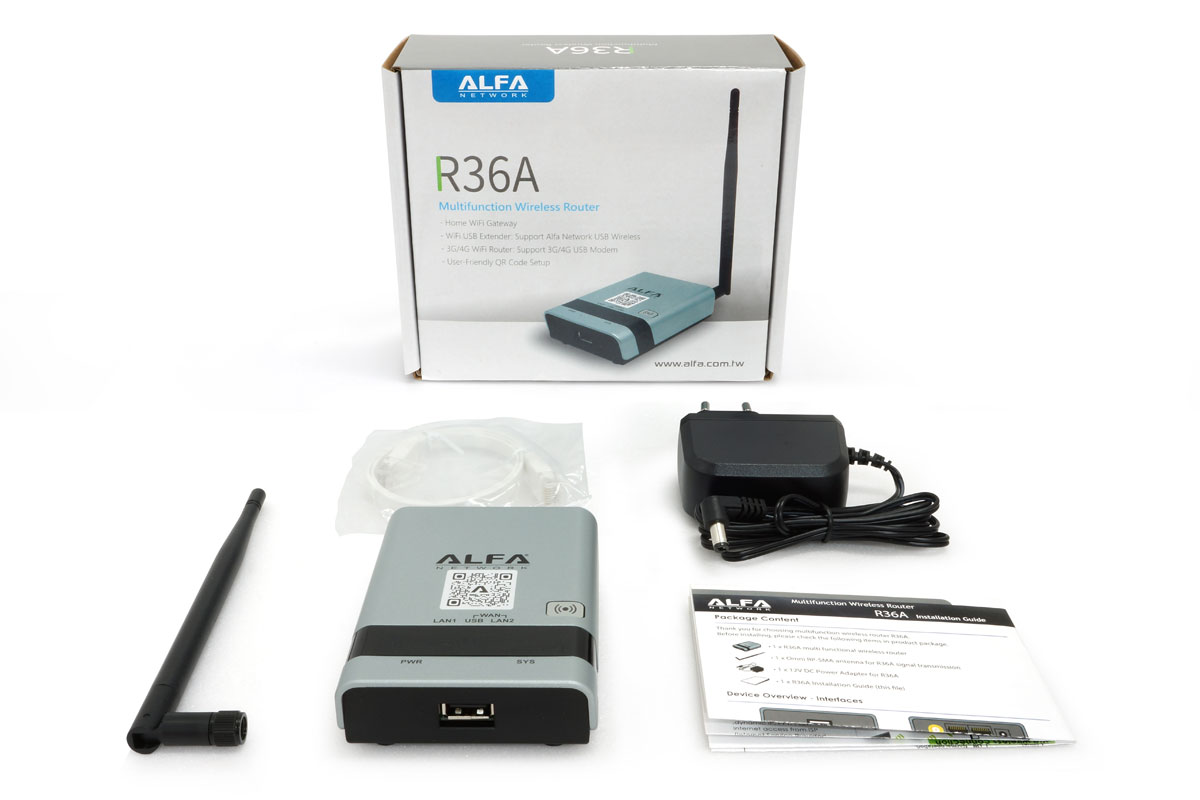 ALFA R36A USB Wi-Fi Router Repeater make long range w/ AWUS036NH AWUS036NEH R36