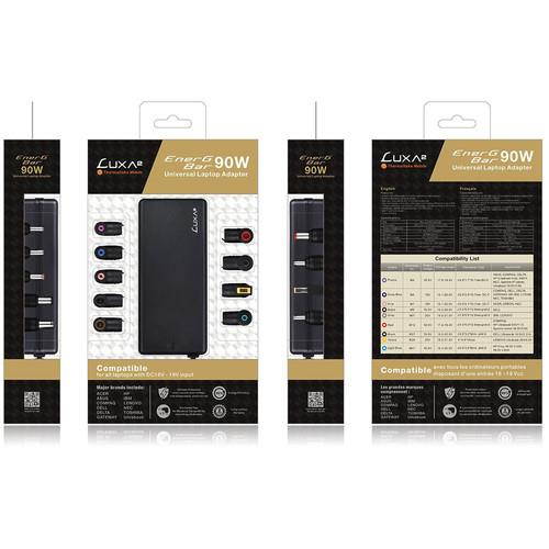 LUXA2 PO-ULA-PC90BK-00 EnerG Bar 90W Universal Laptop Charger