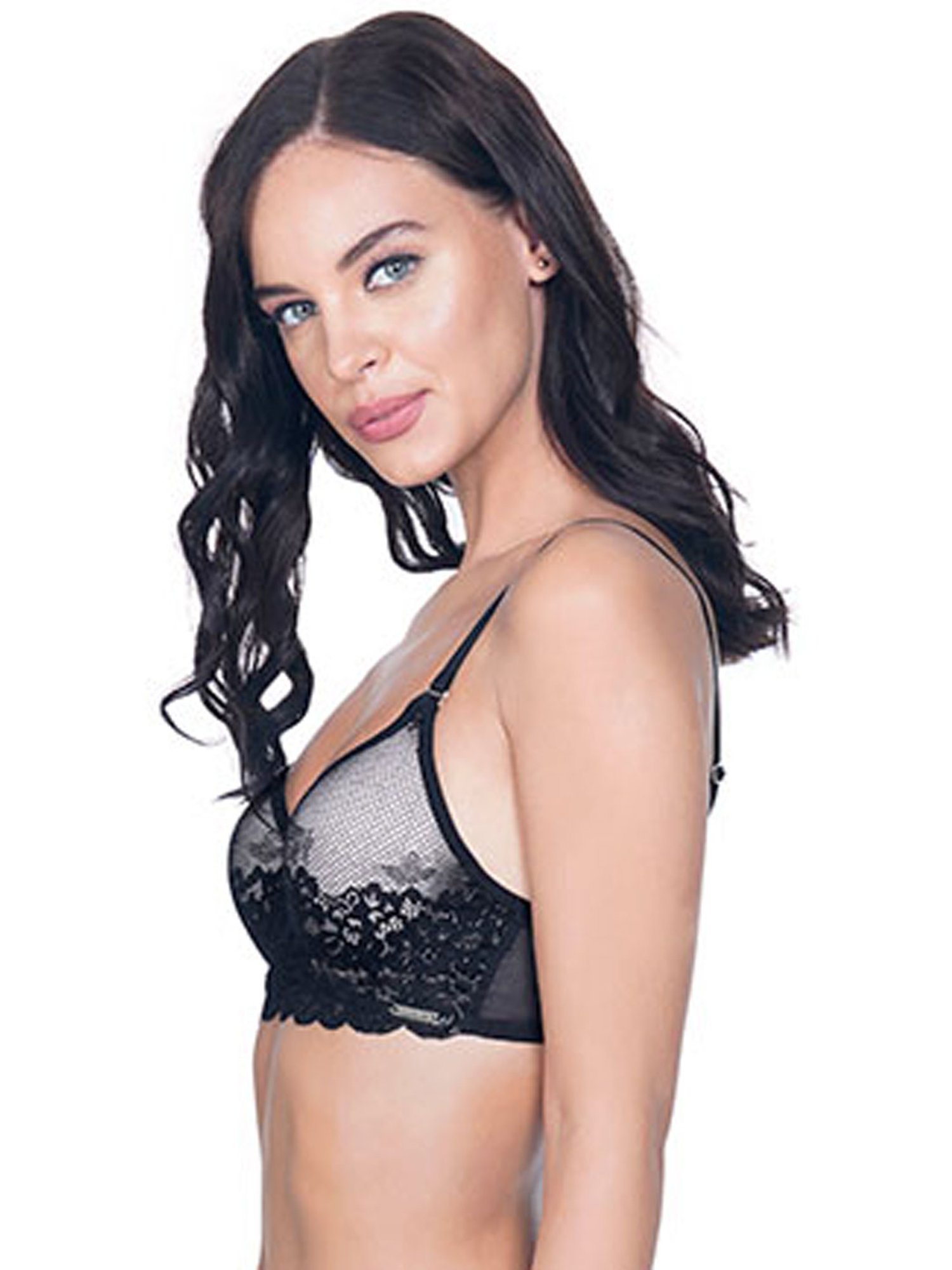Amante Black Under Wired Padded Seamless Bra