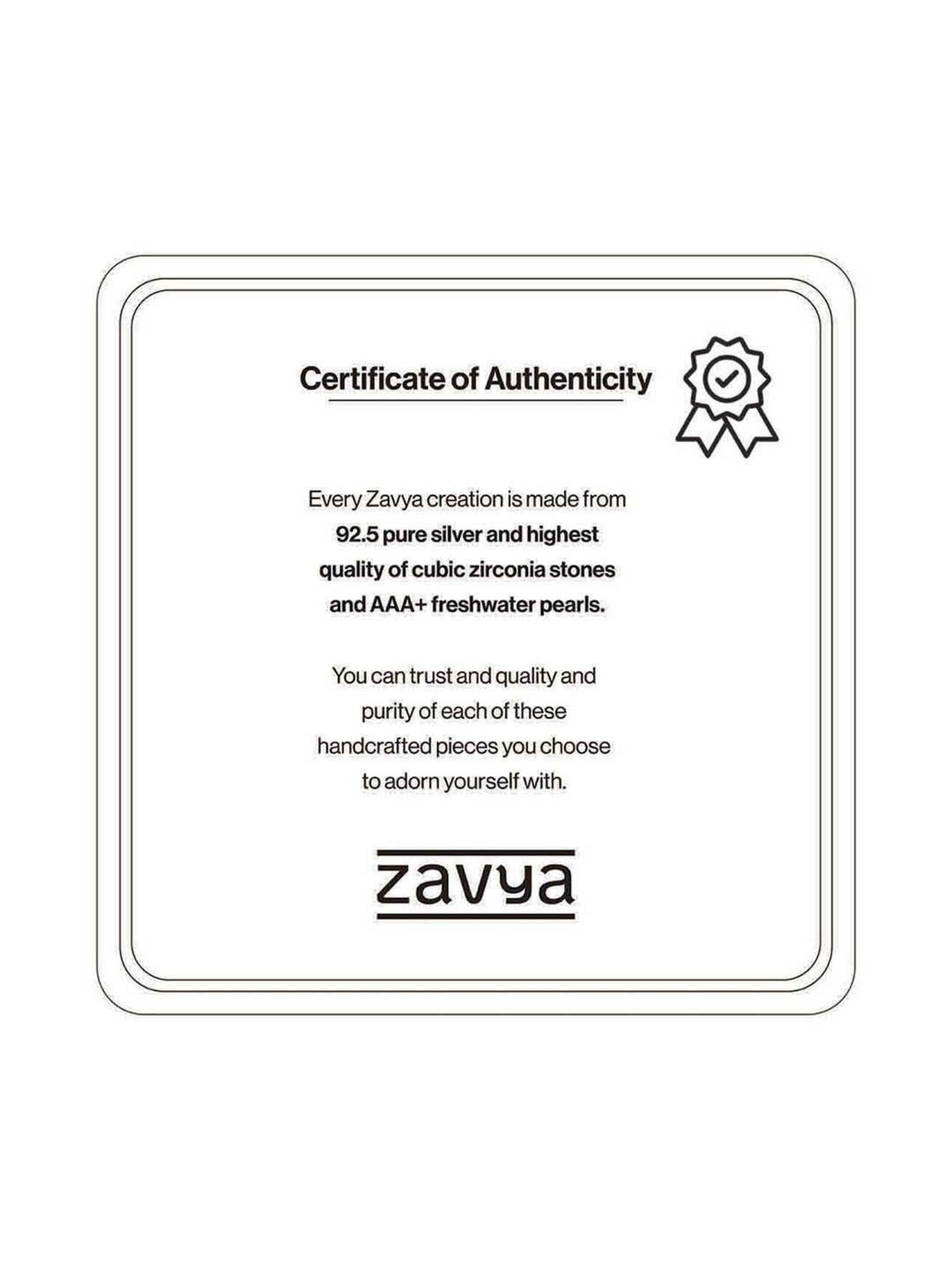 Zavya 92.5 Sterling Silver Round Bangle for Women - Set of 2