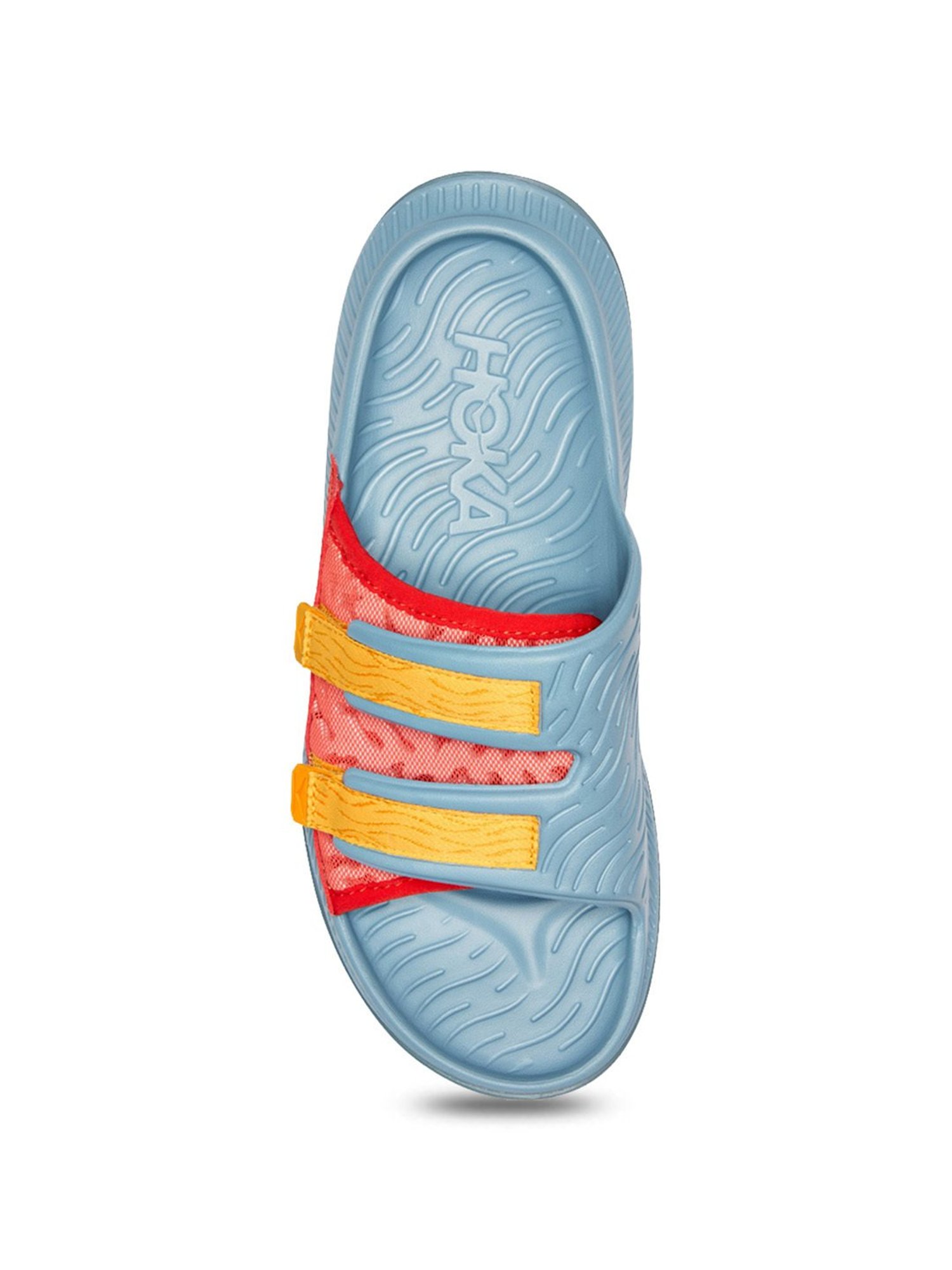 Hoka Men's ORA Luxe Steel Grey Slides