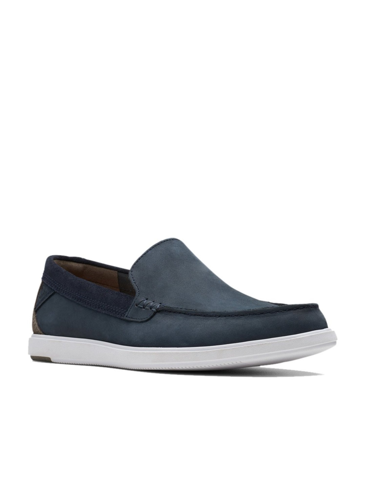 Clarks Men's Bratton Navy Loafers