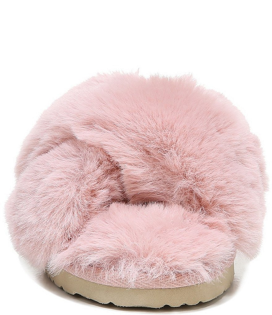 Sam Edelman Jeane Faux Fur Criss Cross Slippers