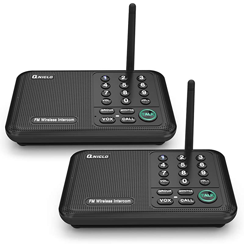 Intercoms Wireless Intercom System for Home Long Range House Intercom System for Office Two Way Wireless Intercom Systems for Business