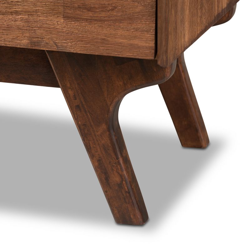 Sierra Mid-Century Modern Wood 6 Drawer Dresser Brown - Baxton Studio