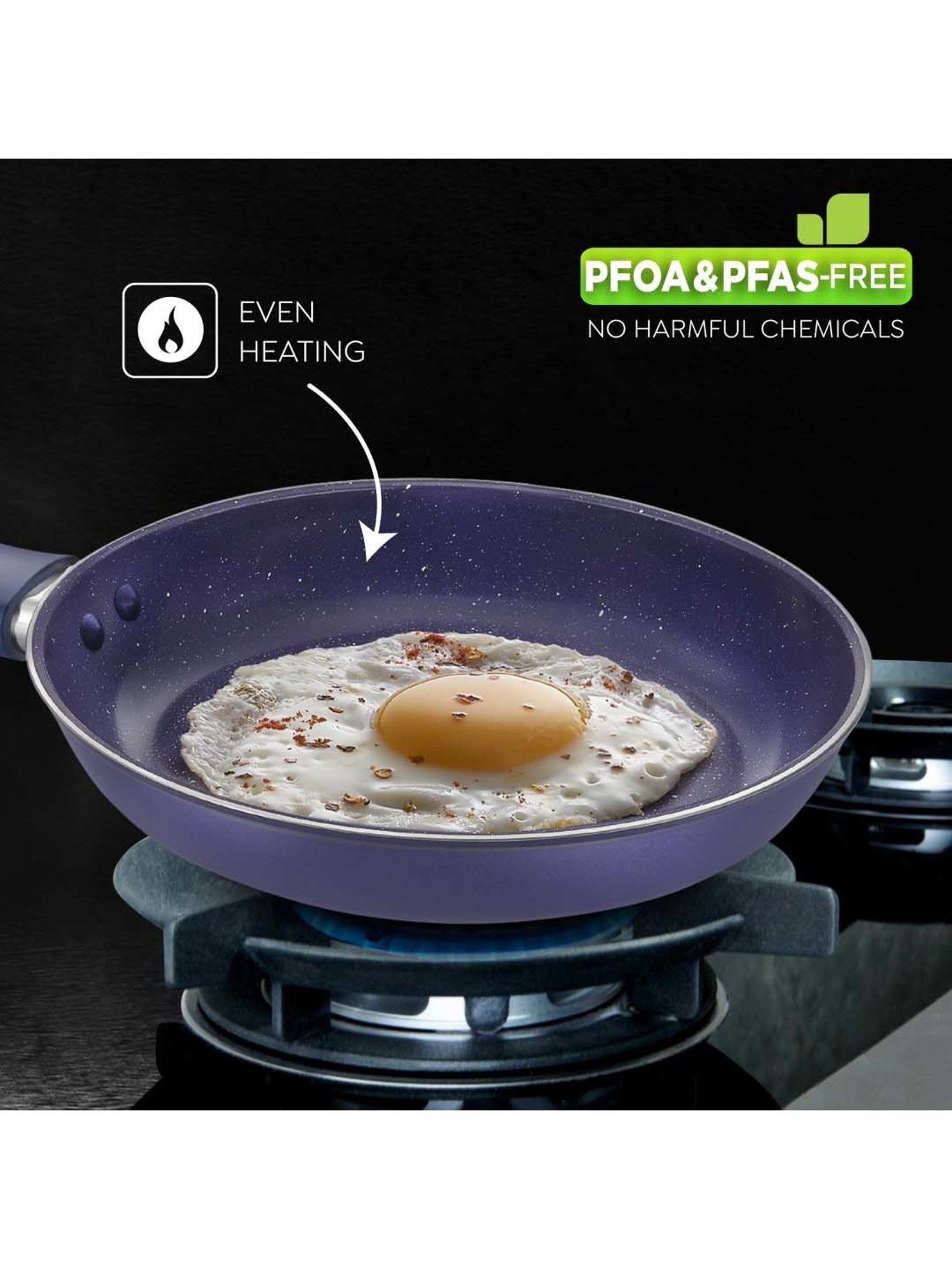 Prestige Ceraglide Ceramic Coating Blue Aluminium 22 cm Induction Non-Stick Fry Pan (1.3 L)