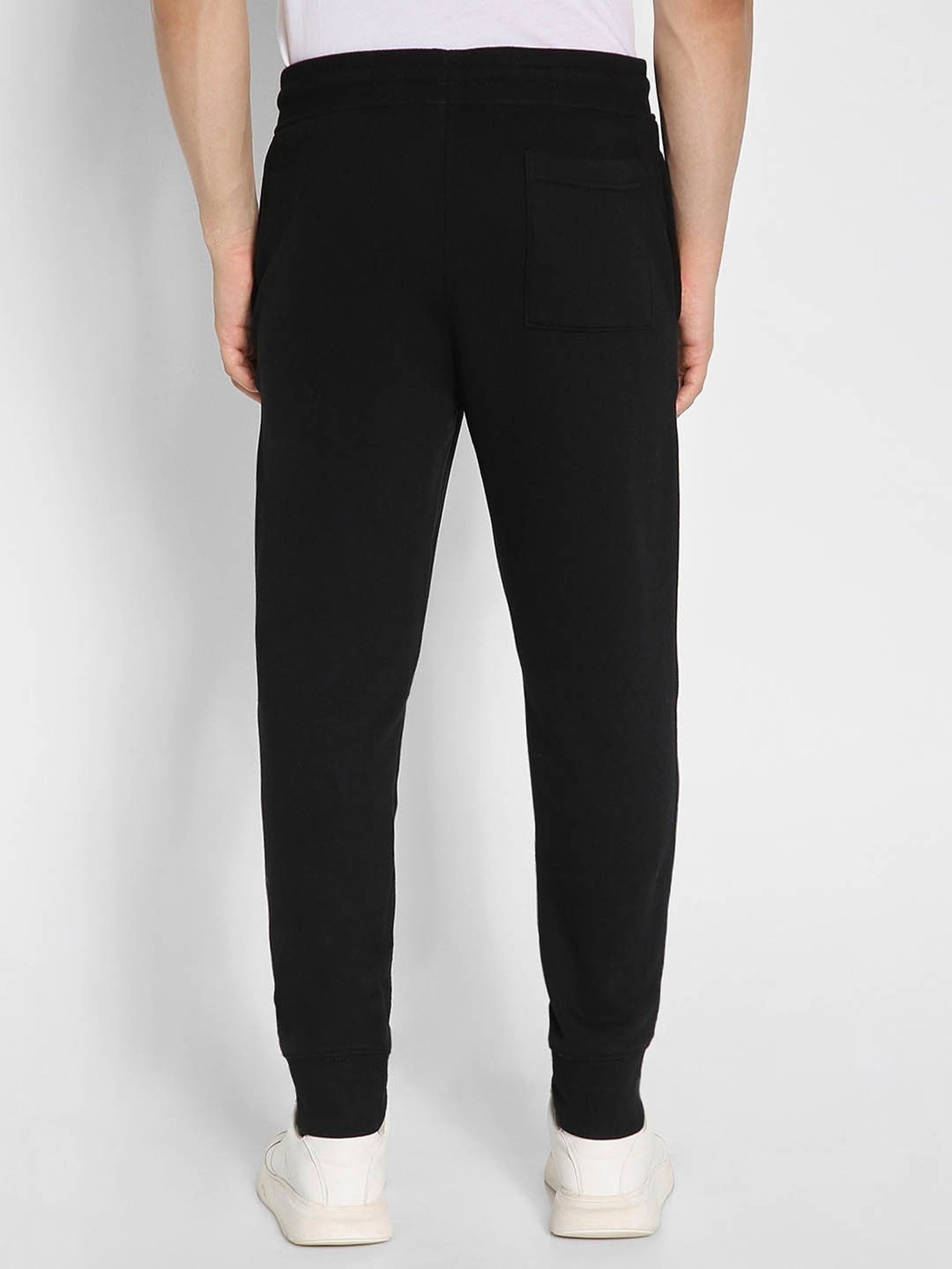 Parx Black Jogger Fit Joggers
