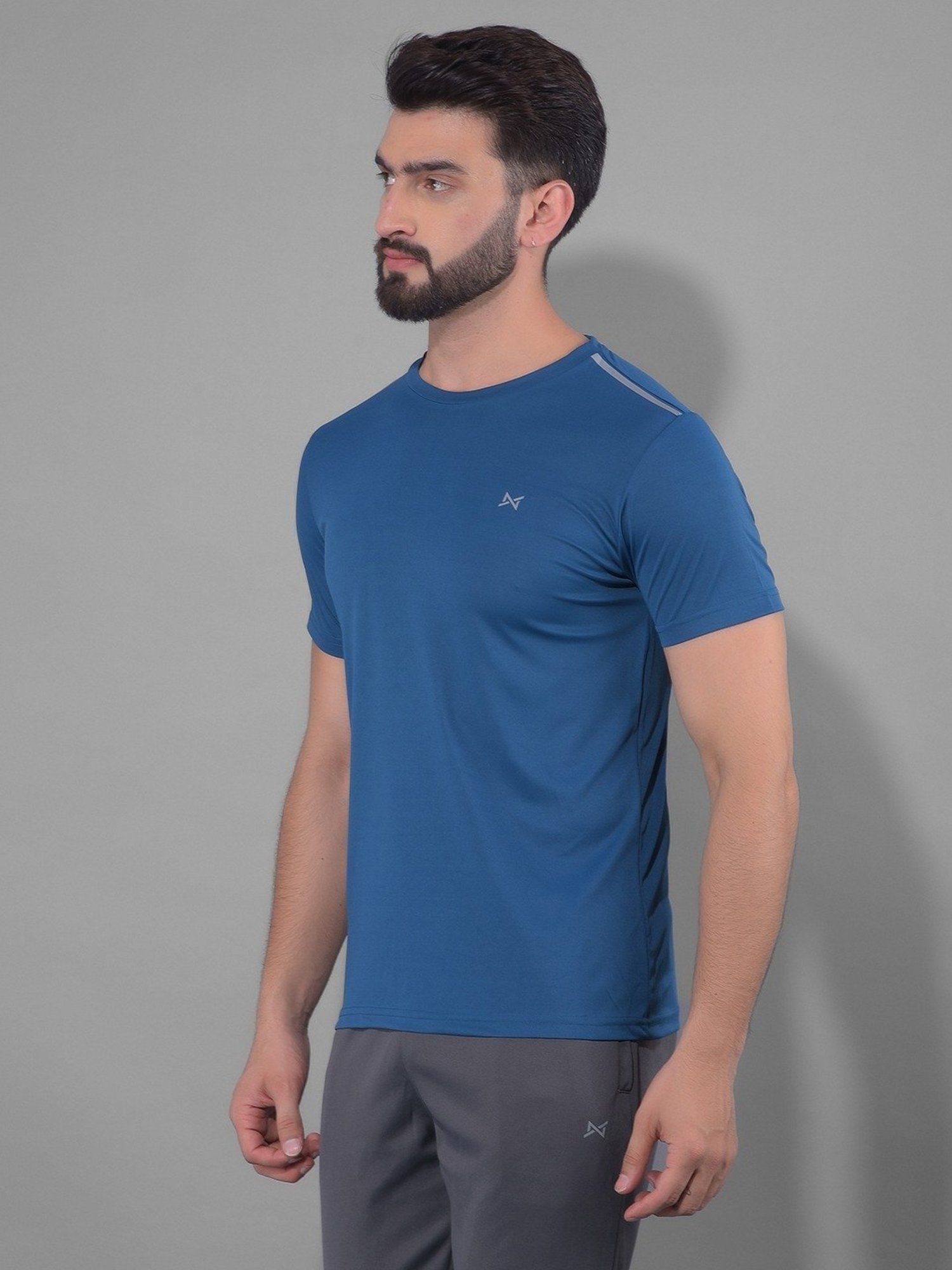 Force NXT Multicolored Regular Fit Sports T-Shirt - Pack Of 5