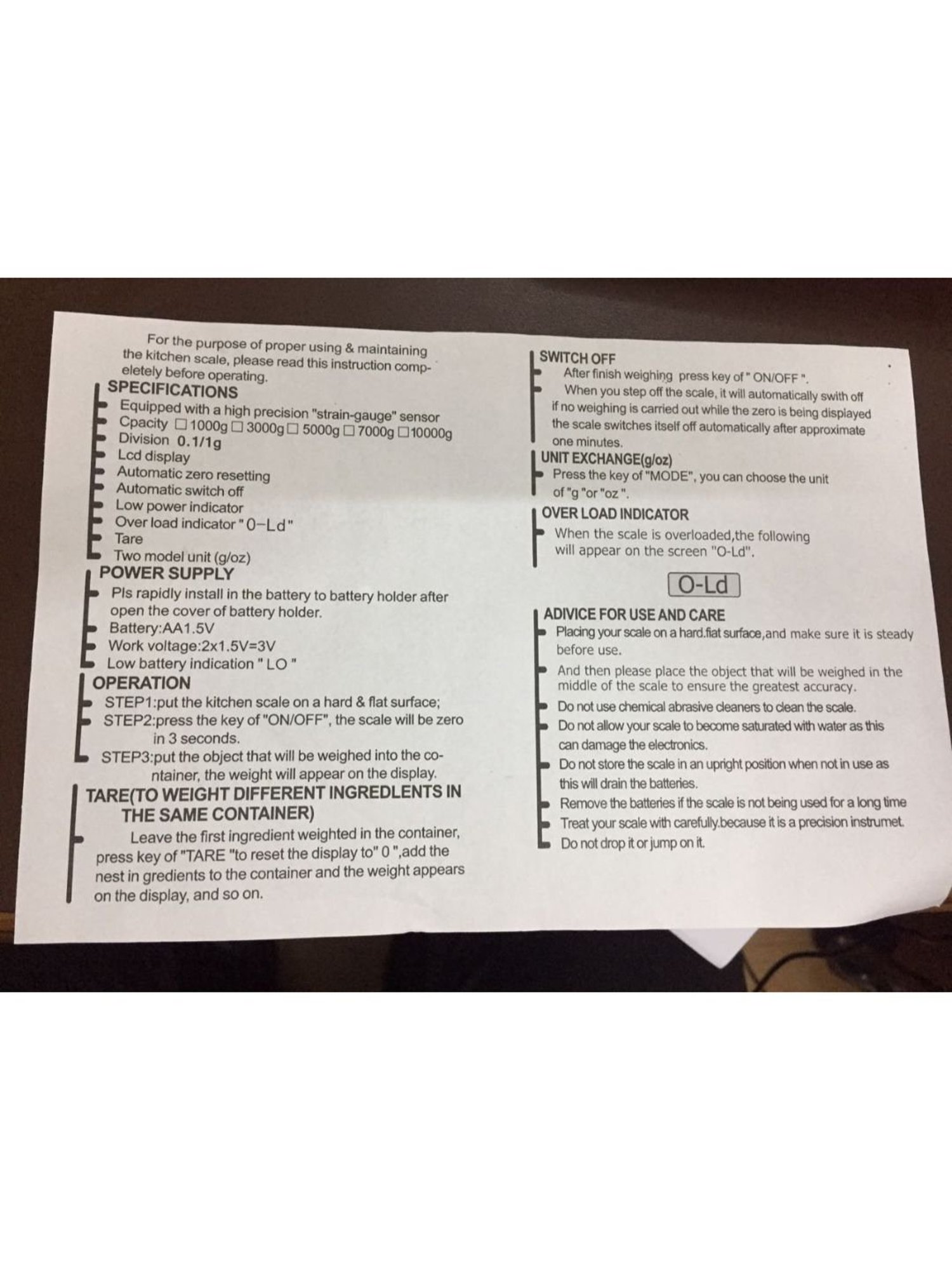 Beurer LS 06 Luggage/Weighing Scale