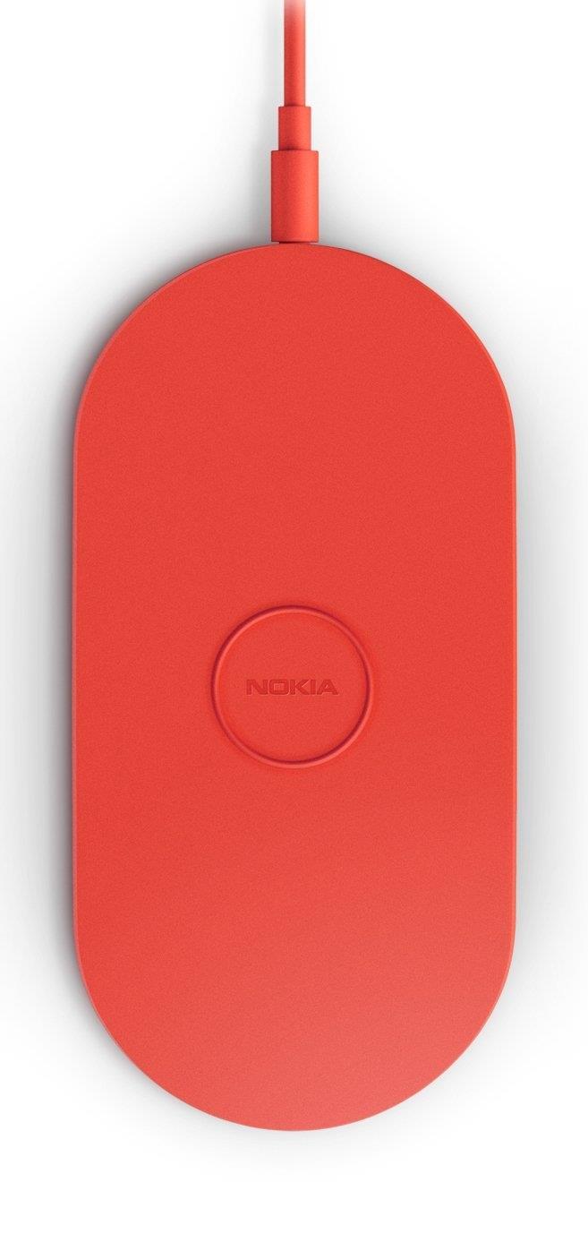 Nokia DT-900 Universal Wireless Qi Charging Plate Compatible with Nokia Lumia 820/920/925/930/1020/1520 - Red